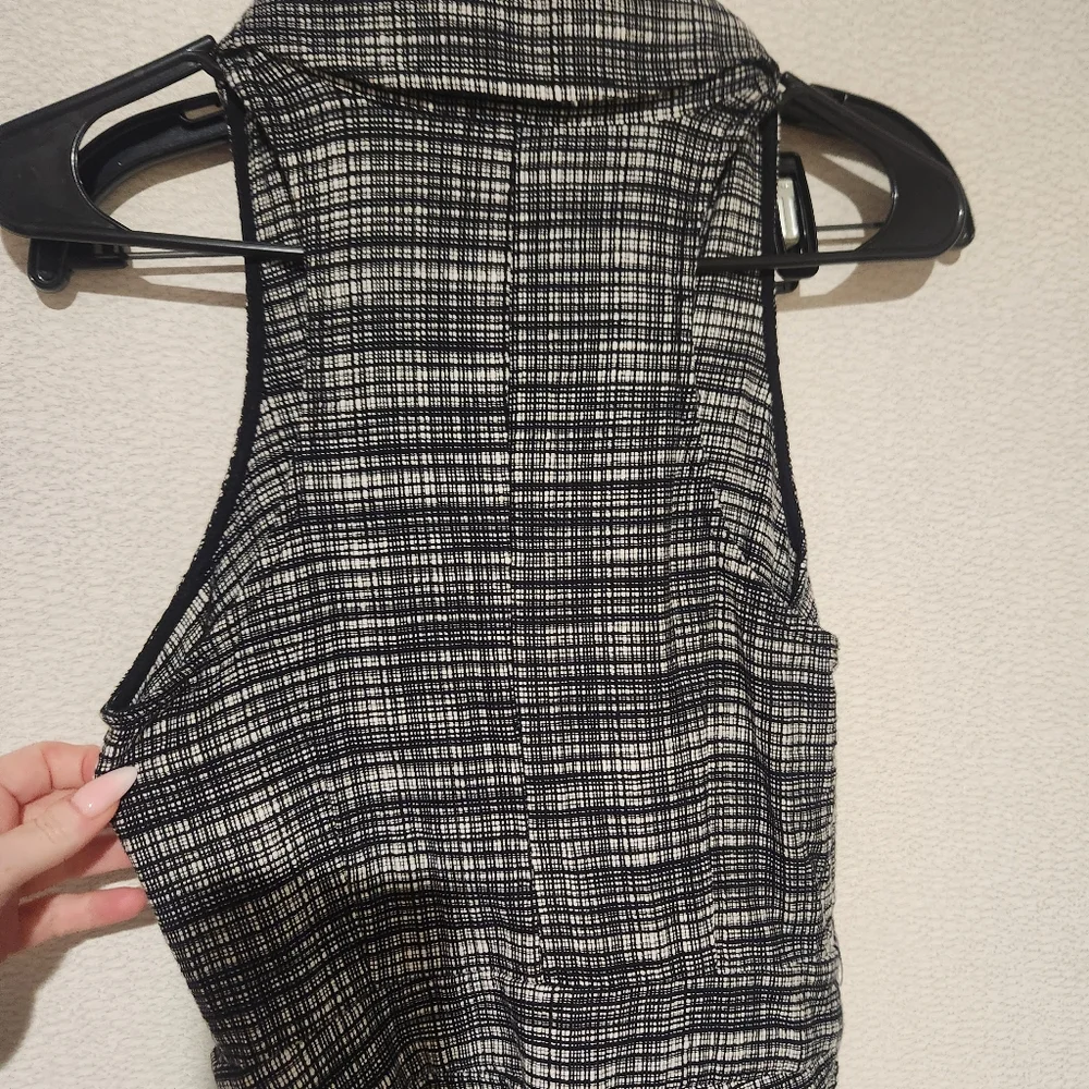 Maeve Anthropologie Sleeveless Plaid Jumpsuit Belted Size 0P - Picture 9 of 10